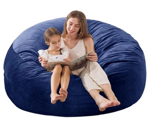 Large Bean Bag Chair for Adults/Kids with Filling, 3 ft Memory Foam Bean Bag ... - Picture 1 of 6