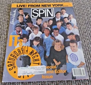 Foto de revista Lorne Michaels y Kevin Nealon SNL firmada automática 10X12 garantizada F8 - Imagen 1 de 3