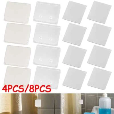 Clipes de cortina de chuveiro chuveiro à prova de vento protetor contra respingos clipe de cortina autoadesivo - Imagem 1 de 4
