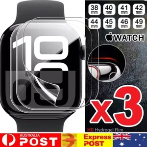 x3 For Apple Watch Screen Protector Series 10 46mm 42mm 9 8 SE 40mm iWatch Au - Picture 1 of 10