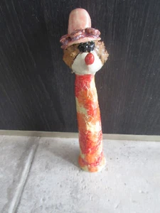 Rosenkugel Keramik Stele Igel Hut Handarbeit Gartenkeramik Garten Skulptur - Bild 1 von 4