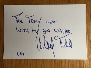 Nadja Tiller actress 6x4 signed autographed card