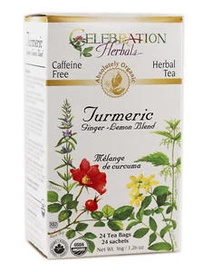 Celebration+Herbals+Turmeric+Ginger+-+Lemon+Blend+24+Count Celebration+Herbals+T - Picture 1 of 12