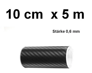 CarbonFaser Schutzstreifen Auto - Tür Schweller Spiegel L 5m B 10cm KP4 - Bild 1 von 10