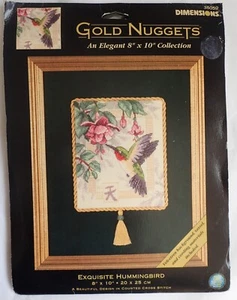 Dimensions Gold Nuggets "Exquisite Hummingbird " Counted Cross Stitch Kit 35059 - Picture 1 of 4