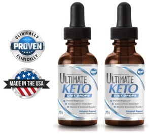 Ultimate Keto Diet Drops (2 pk): Control Hunger & Cravings | Supports Metabolism - Picture 1 of 3