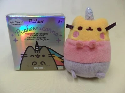 Gund NEW Pusheen Blind Box TRI-COLOR PUSHEENICORN Series 17 Opened Plush Cat - Image 1 of 4
