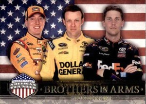 2014 Press Pass American Thunder BIA #55 Kyle Busch Matt Kenseth Denny Hamlin