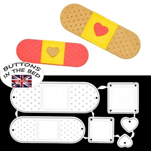 Bandages, Band-Aid, Plasters Metal Cutting Dies, Get well Soon, Card Making, A3 - Picture 1 of 8