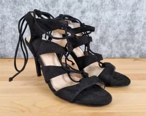 Womens Wildfire Size 9 Black Strappy High Heels - Bild 1 von 9