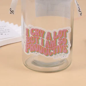 I Cry A Lot But I Am So Productive Vinyl Bumper Sticker - Motivational - Bild 1 von 12