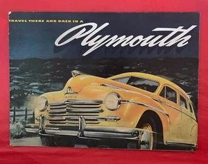 1946 Plymouth "DeLUXE" - Original Car Dealer Sales Brochure / Catalog - Picture 1 of 9