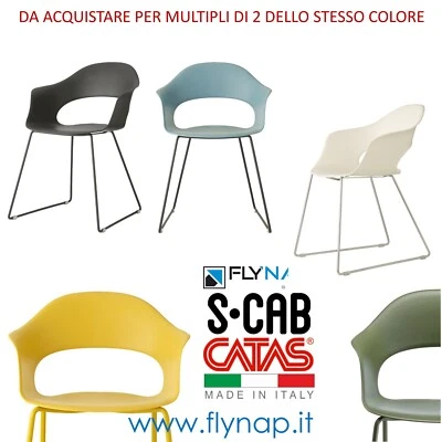 SEDIA CASA BAR LIVING PRANZO CUCINA SALA SCAB DESIGN LADY B SLITTA  - Immagine 1 di 4