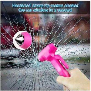 2PC* Car Safety Hammer Emergency Escape Tool Window Breaker and Seat Belt Cutter - Picture 1 of 5