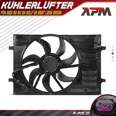 Lüfter Motorkühlung Kühlerlüfter für Audi A3 8V VW Golf VII Seat Leon Skoda - Bild 1 von 4