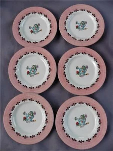 7er Set Maria Engelbreit Vintage "Gartenzeit" 6,5" Brotteller Sakura 1994 - Bild 1 von 10