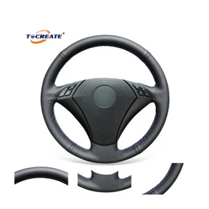 Artificial Leather Steering Wheel Cover for BMW 5 Series E60 E61 2004-2010 #K062 - Bild 1 von 11