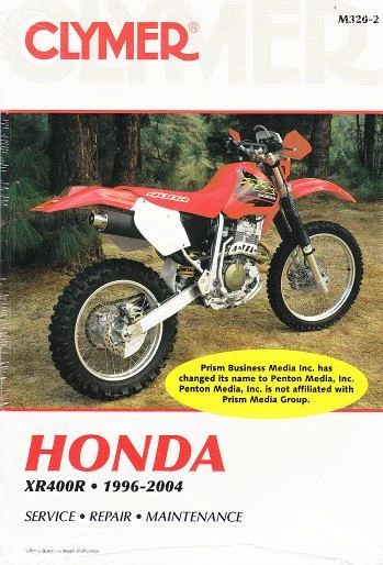 Libro manual de taller de reparación Honda XR400R XR400 1996-2004 Clymer M3202 Foto 1 de 1