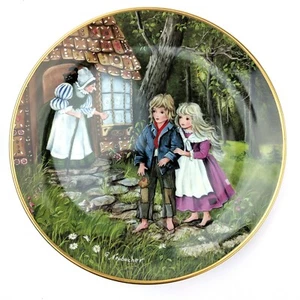 Cuentos de hadas clásicos ""Hansel y Gretel"" de Gerda Neubacher Kaiser Plate 1983 - Imagen 1 de 3