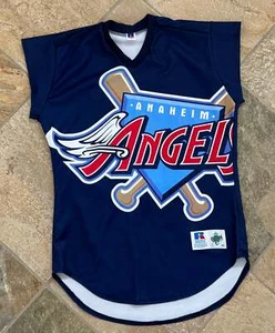 Vintage Anaheim Angels Turn Ahead The Clock Russell Baseball Jersey, 44, Large - Picture 1 of 7