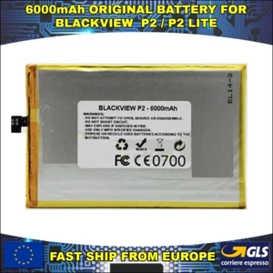 BATTERIA BATTERY BLACKVIEW P2 / P2 LITE AKKU ORIGINALE 6000mAh GARANZIA ITA - Foto 1 di 1