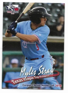 Tarjeta de novato de ligas menores Myles Straw 2018 Grandstand Texas League - Imagen 1 de 1