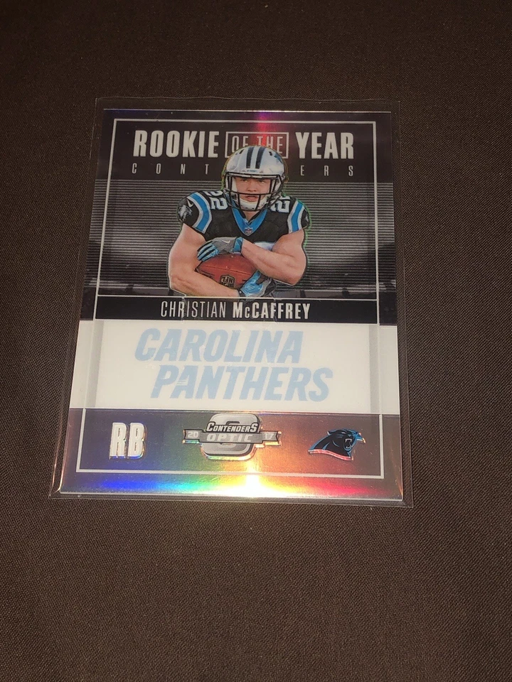 2017 OPTIC CONTENDERS CHRISTIAN MCCAFFREY RC ROOKIE SILVER PRIZM /99 SUPER BOWL - Image 1 of 2