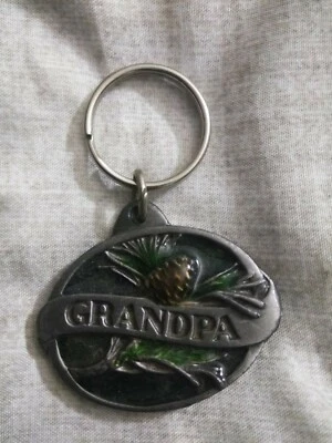 GRANDPA KEYCHAIN with personal message. - Image 1 of 2