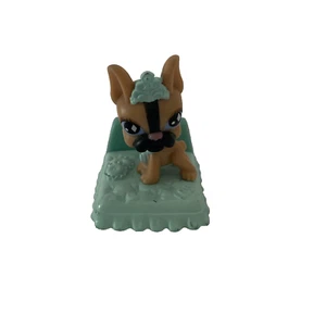 Littlest Pet Shop LPS Bulldog Francés Frenchie en la cama - Imagen 1 de 6