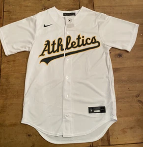 Maglietta merchandise originale Oakland A's Nike MLB #21 ""Nonna"" bianca nuova con etichette - Foto 1 di 8