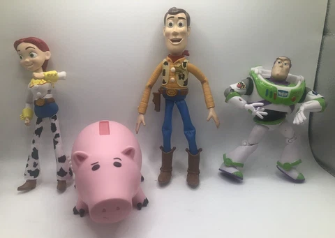 Toy Story Figurines Lot of 4: Buzz, Woody, Jessie, Hamm Cover