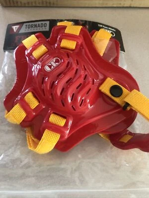 New in Package Cliff Keen Wrestling Tornado Headgear Red and Yellow - Image 1 of 4