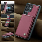 For Samsung Galaxy S23 S22 Ultra S21 Leather Wallet Card Case Shockproof Cover