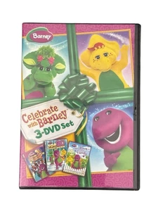 Celebrate With Barney 3-DVD Set Top 20 Countdown We Love Our Family Celebrating - Picture 1 of 3