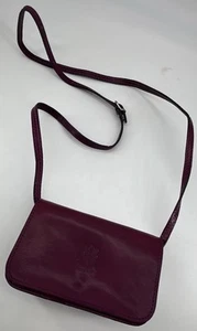Bolso Bandolera Vera Pelle Grano Completo Cuero Italiano Rojo Profundo. Hecho a mano - Imagen 1 de 9