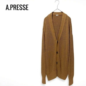 A.Presse Silk Linen Cardigan Men Size M Used 22SS Thin Breathable - Picture 1 of 11