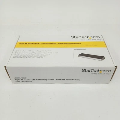 StarTech Triple 4k Monitor Usb-c Dock DK30CH2DEP - Image 1 of 4