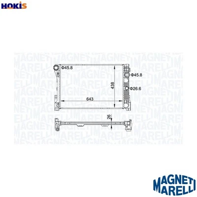 RADIATOR ENGINE COOLING 350213161300 FOR MERCEDES-BENZ C-CLASS/T-Model SLK 1.8L - Image 1 of 4