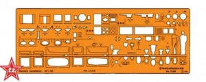 standardgraph 7348 Schablone Sanitäre Installation I.  1:50   - NEU & OVP - Bild 1 von 1