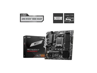 MSI PRO B650M-P AM5 Ryzen 7000 DDR5 SATA 6G 2x M.2 2.5G LAN 7.1 Audio mATX - Image 1 of 4