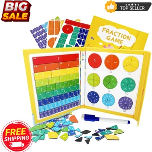Montessori Magnetbruch pädagogisches Puzzle für Kinder - Mathe Bruch Mani - Bild 1 von 7