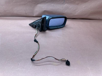 Conjunto de espejo retrovisor térmico exterior delantero derecho BMW E46 330I 325I azul OEM 105 k millas Foto 1 de 4