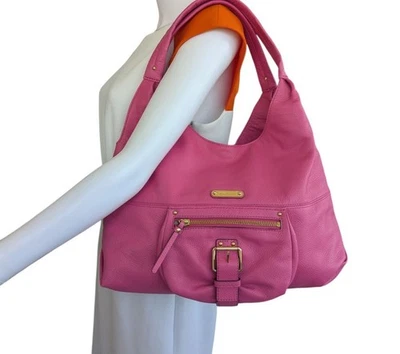 Michael Kors Large Leather Tote Bag - Pink - Image 1 of 4