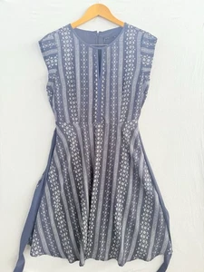Tokito Silhouette Sleeveless Navy/White Dress Size 10 - Picture 1 of 4