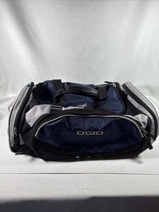 OGIO Blue & Gray Duffel Bag Gym Travel School Work- Company Logo READ - Picture 1 of 14