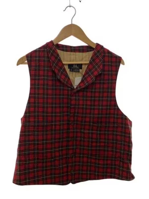 RRL/Chaleco/XL/Lana/ROJO/Cheque// Foto 1 de 4