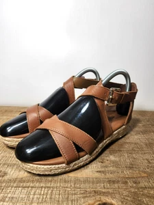 Sandalias Michael Kors Margie Raina Niñas Talla 4 Marrón Boho Alpargata Tacones Bajos - Imagen 1 de 10