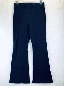 Old Navy Pants Womens L Dark Blue Sweatpants Fleece Flare High Rise Loungewear - Picture 1 of 8