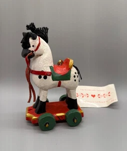Rara Casa di Cappello Denise Calla Cavallo a Dondolo su Ruote Notte Prima di Natale - Foto 1 di 19