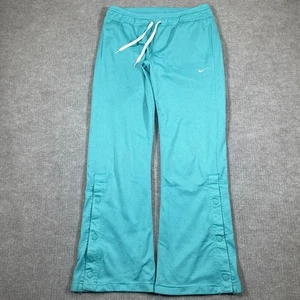 VIntage Nike Mesh Track Pants Girls Size Large Blue Spellout Tearaway Activewear - Picture 1 of 11